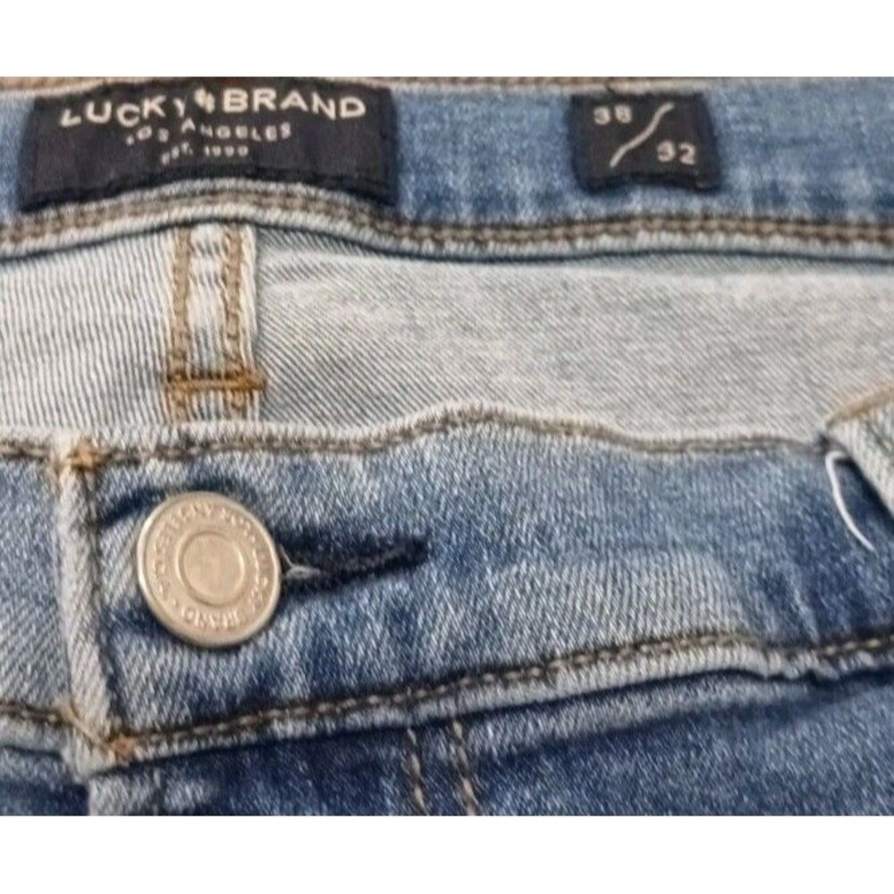 Lucky Brand 329 Straight Jeans Men 38x31 Light Wash Vintage Fit Denim - Picture 8 of 9